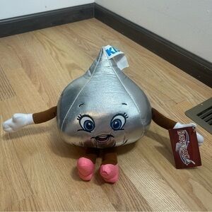 Hershey Park Kiss Plush Stuffed Animal NEW Silver Kids Toy